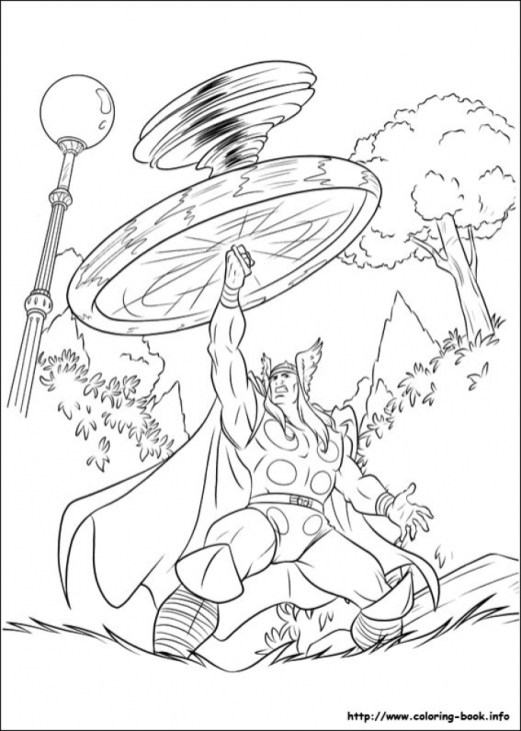 Free printable thor coloring pages