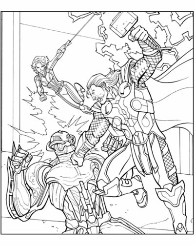 Updated avengers coloring pages