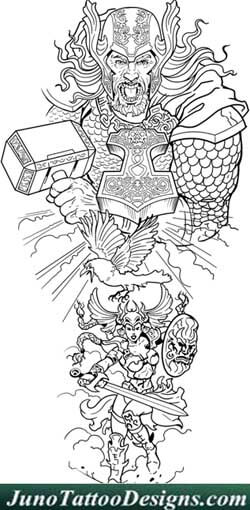 Thor valkyrie tattoo template juno tattoo designs