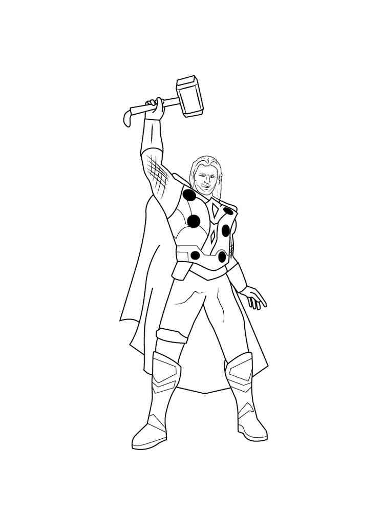 Thor coloring pages