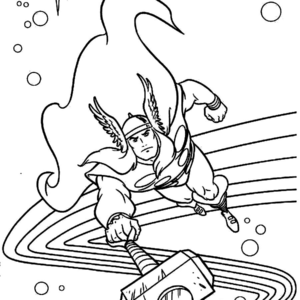 Thor coloring pages printable for free download