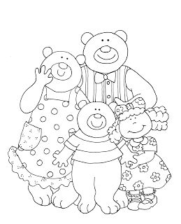 Goldilocks and the three bears bear coloring pages goldilocks and the three bears coloring pages