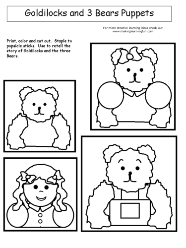 Goldilocks and the three bears teaching resources set teaching resources