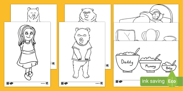 Goldilocks and the three bears louring teacher made