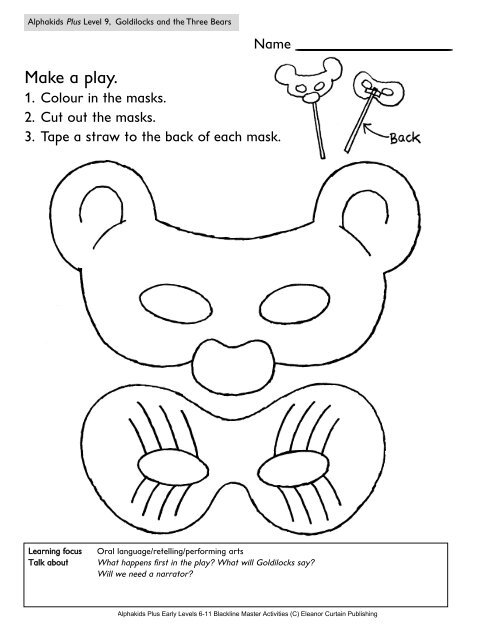Goldilocks and the three bears