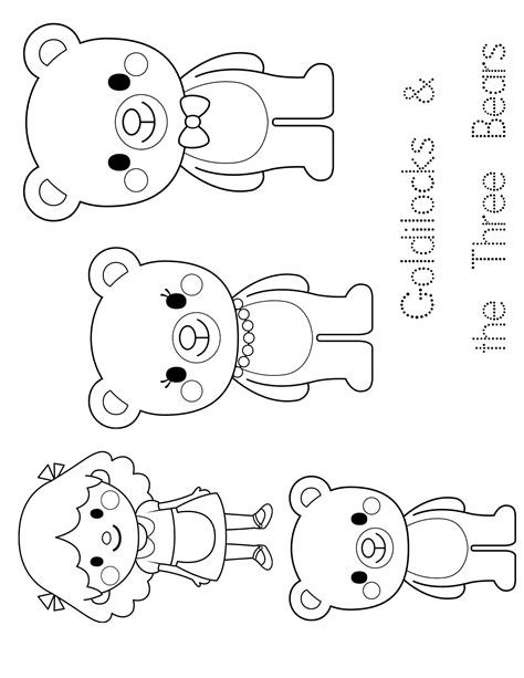 Goldilocks the three bears louring pages