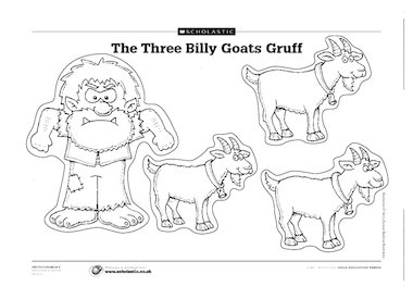 Three billy goats gruff â primary ks teaching resource