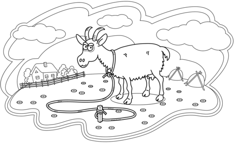 Goat coloring page free printable coloring pages