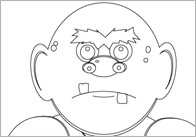 Early learning resources three billy goats gruff colouring sheets