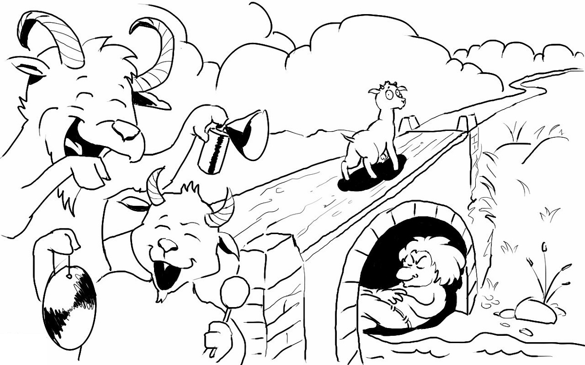 Three billy goats gruff worksheets activity shelter