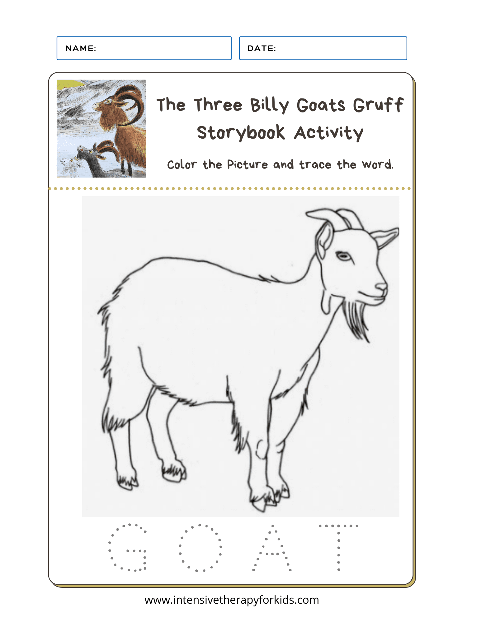 Youtube childrens book read aloud the three billy goats gruff intensive therapy for kids