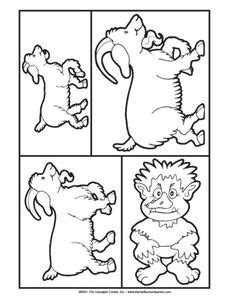 Billy goat gruff louring pages
