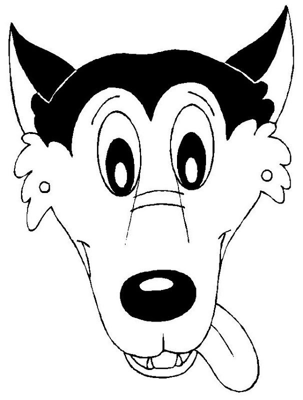 Wolf mask coloring pages coloring pages animal projects wolf mask coloring pages