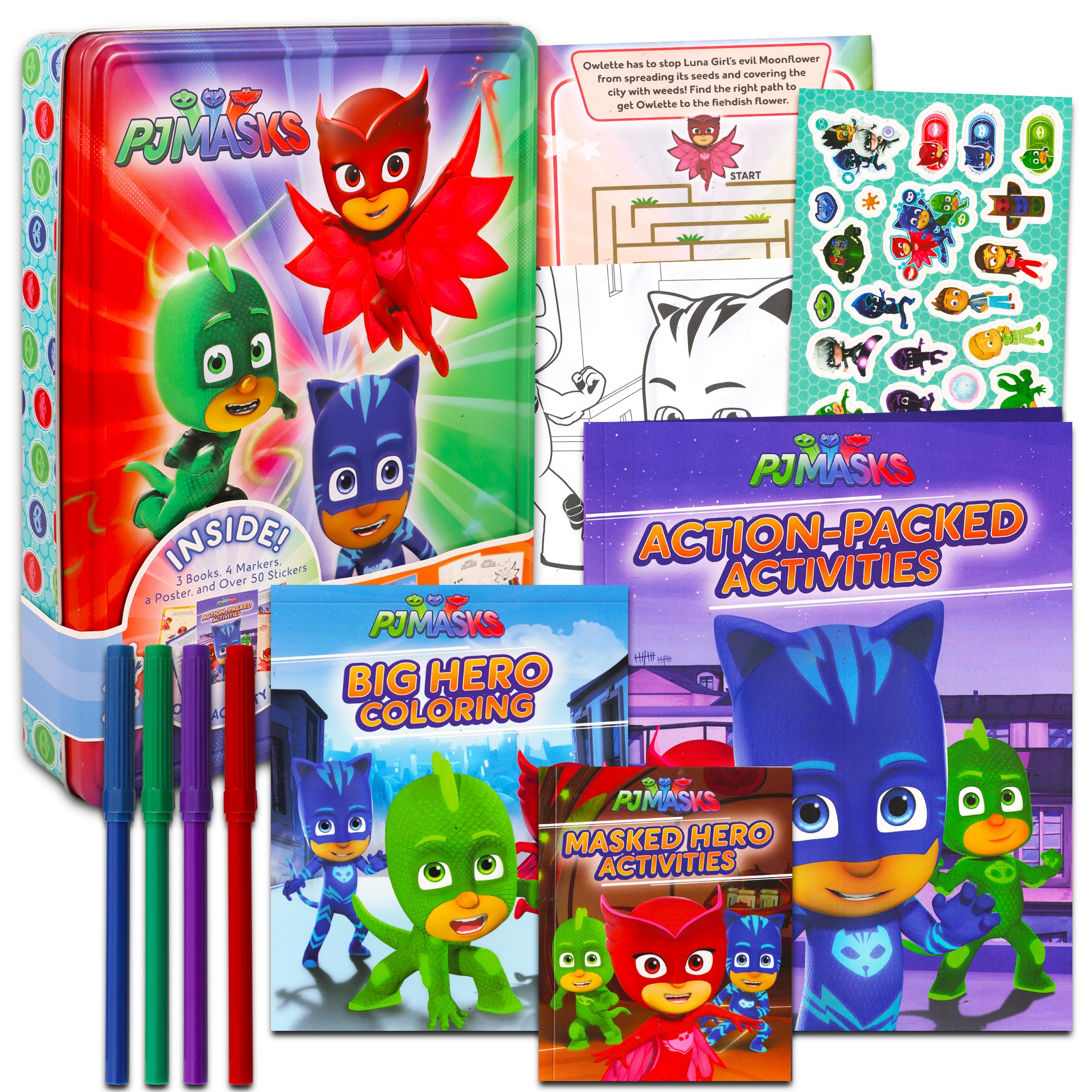 Pj masks coloring and activity book bundle