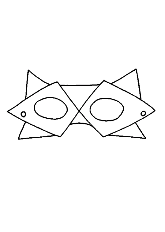 Mask coloring pages
