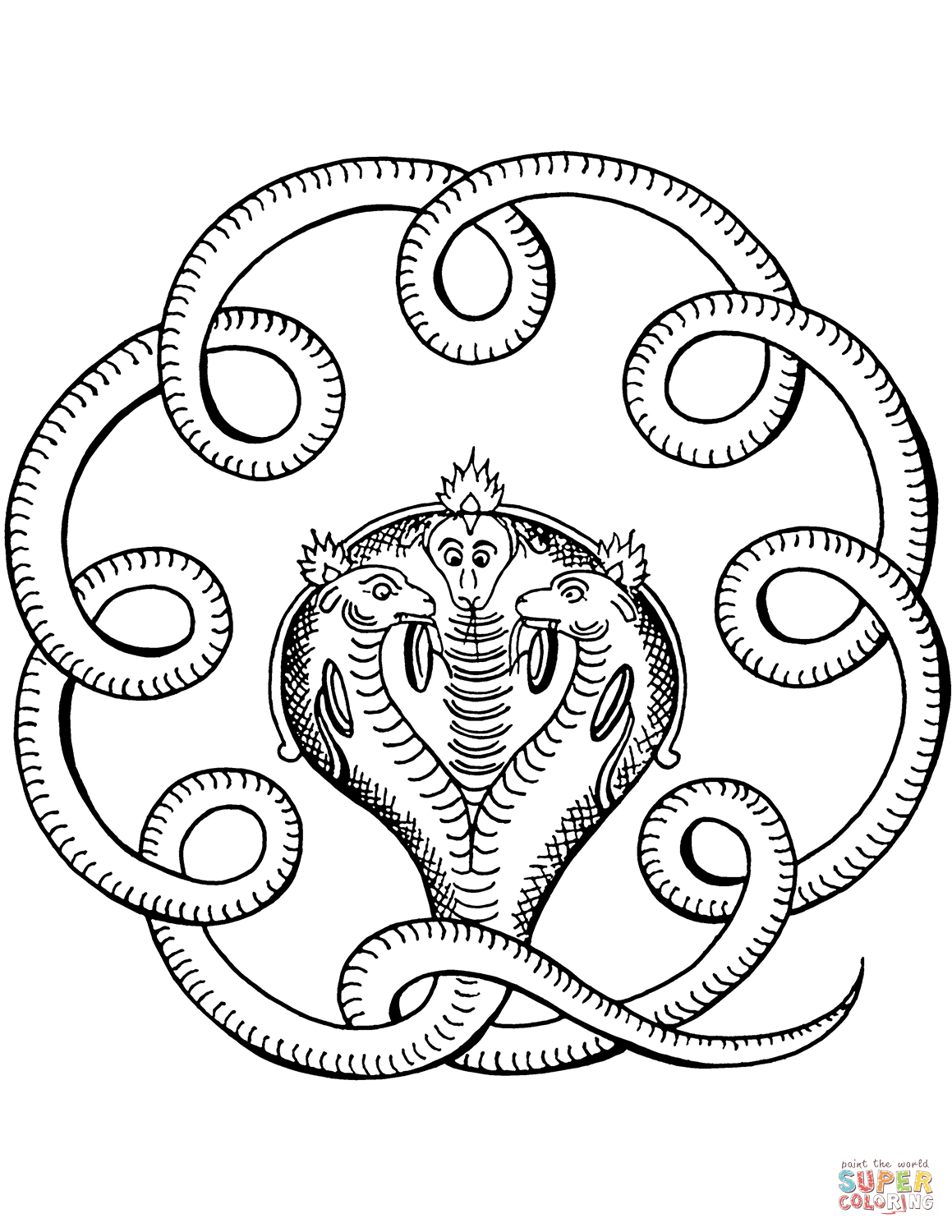 Indian design with three