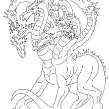 Echidna the half woman and half snake creature coloring pages