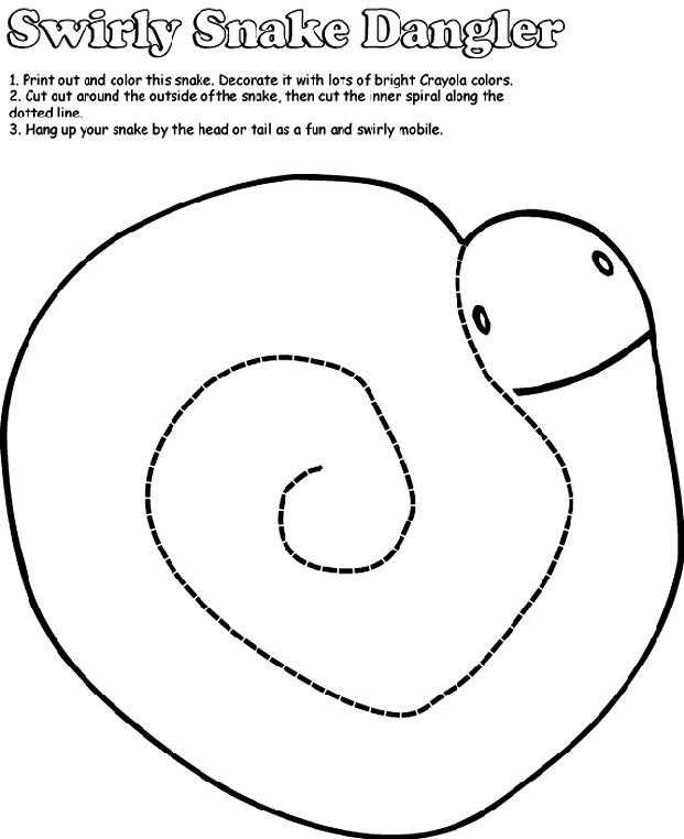Swirly snake dangler