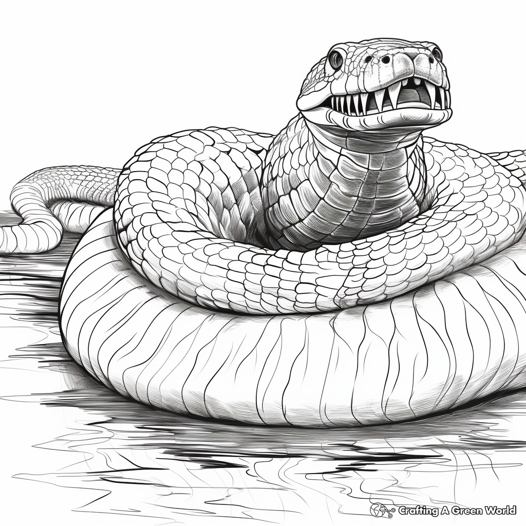 Titanoboa coloring pages