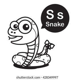 Three headed snake thin line icon stock vector royalty free