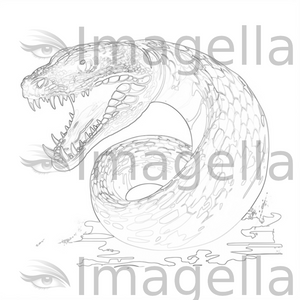 Cobra clipart chiaroscuro art style k svg â