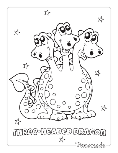 Free dragon coloring pages for kids adults