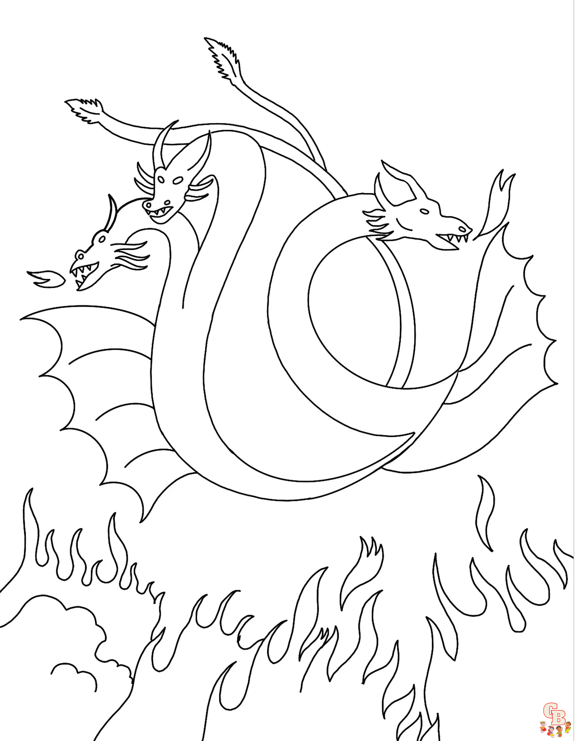 Find the best king ghidorah coloring pages on