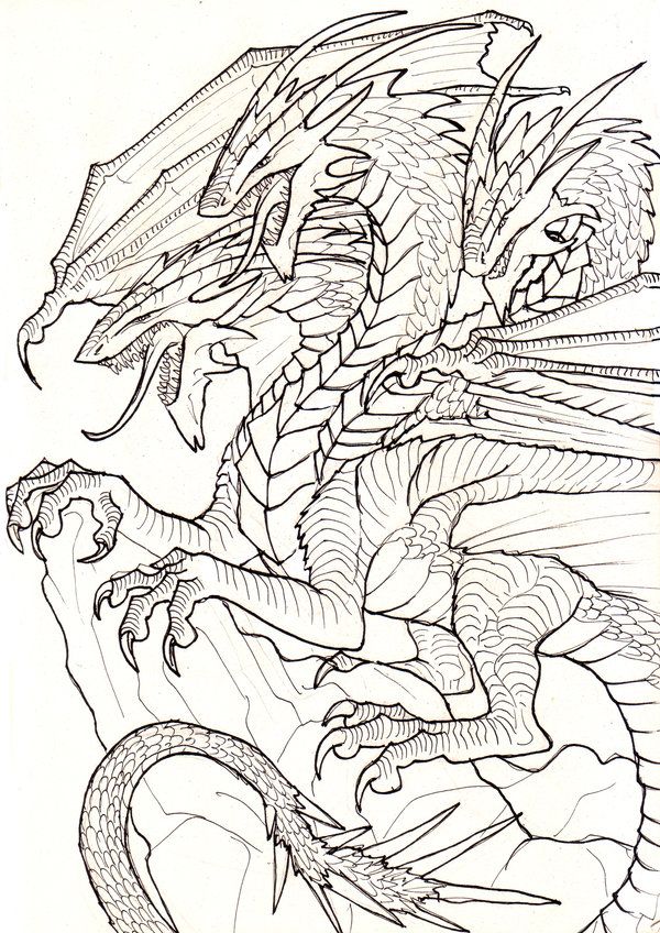 Heads line art by ruth