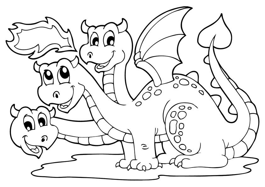 Dragon coloring pages