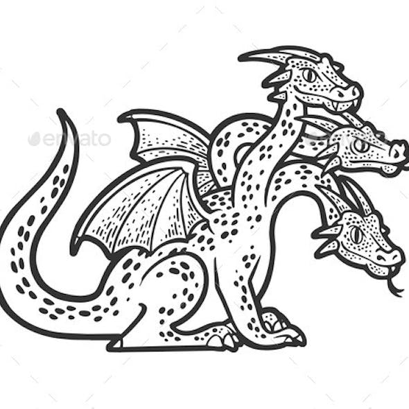 Dragon head graphics vectors