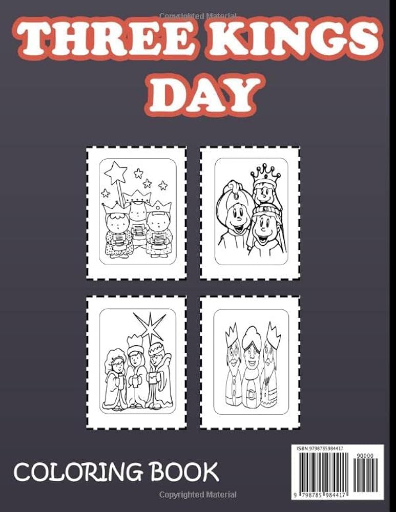 Three kings day coloring book for kids dia de los reyes for kids happy epiphany coloring pages for boys and girls childrens toddlers three kings day a celebration at christmastime