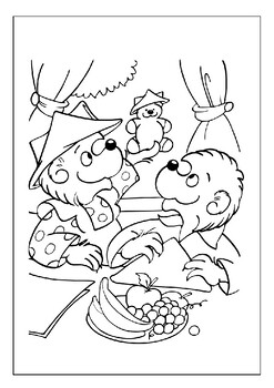 Family values and fun printable berenstain bears coloring pages collection