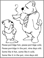 Goldilocks and the three bears coloring pages and printable activities