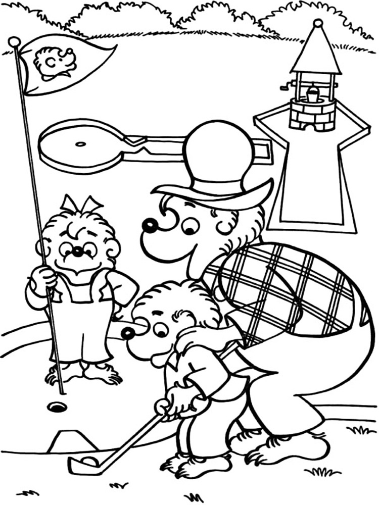 Berenstain bears coloring pages