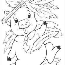 Three little pigs coloring pages