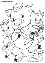 The three little pigs coloring pages on coloring
