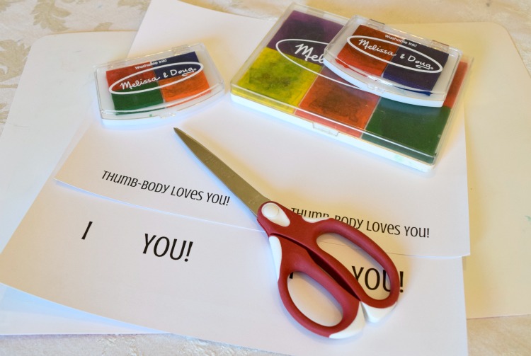 Printable valentine card template