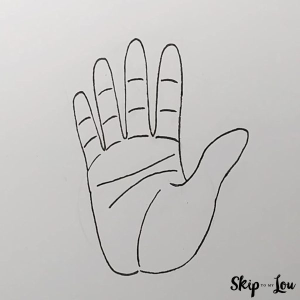 How to draw hands with easy steps skip to my lou