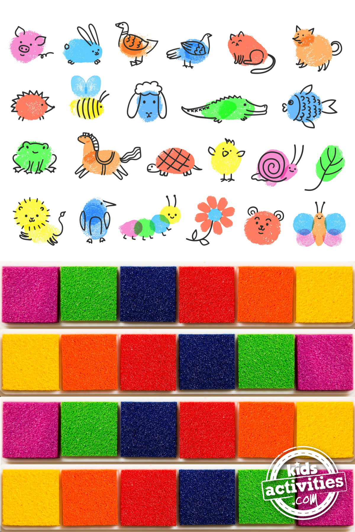 Easy thumb print art ideas for kids kids activities blog