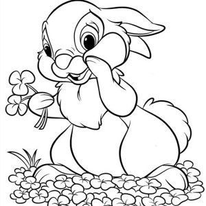 Thumper rabbit coloring pages