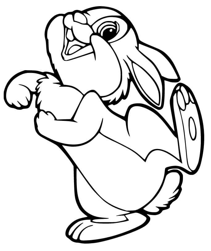 Funny thumper coloring page coloring pages sketch book cartoon drawings