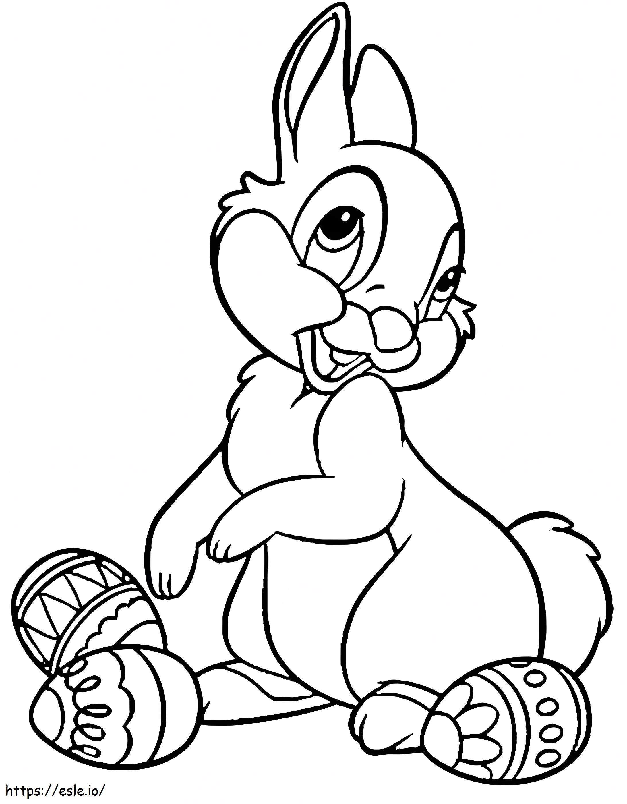Easter thumper coloring page