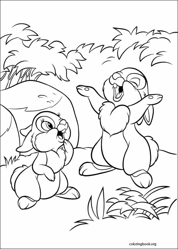 Disney bunnies coloring page