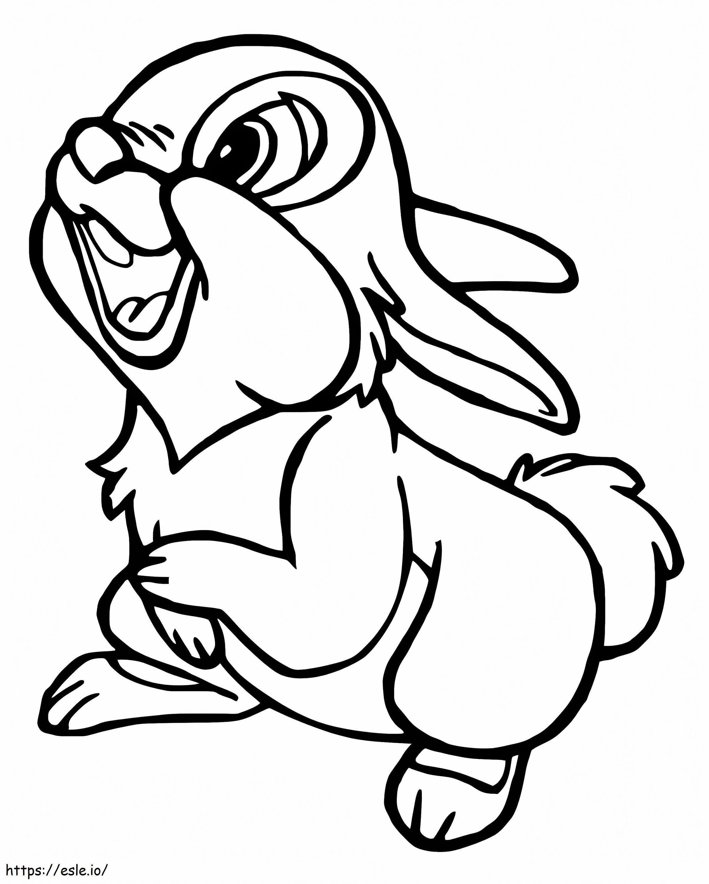 Disney thumper coloring page