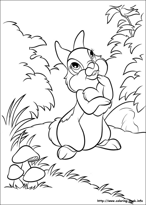 Disney bunnies coloring picture