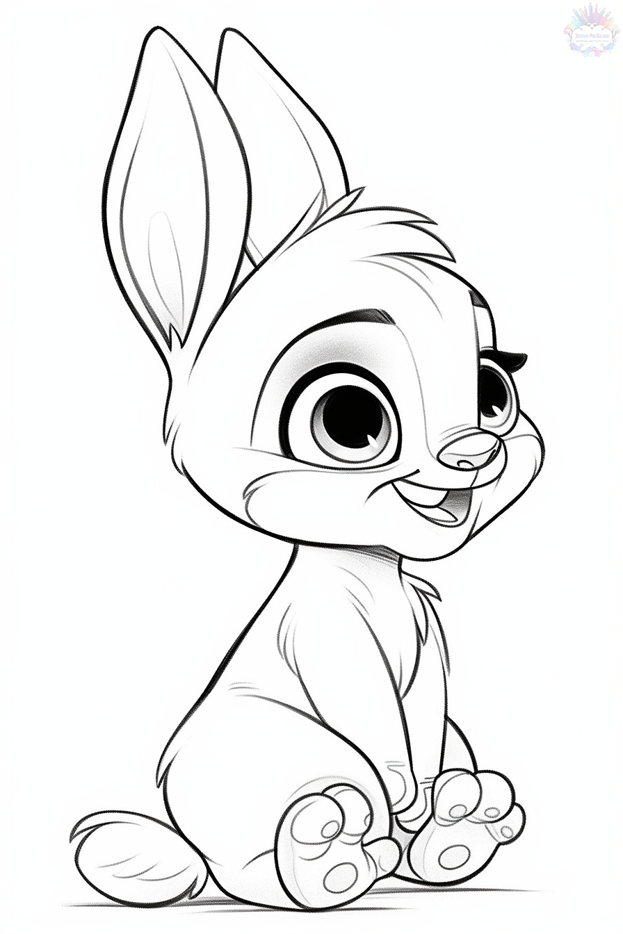 Rabbit coloring pages