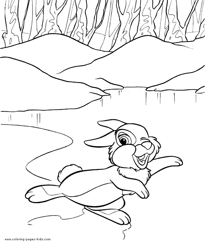 Bambi coloring pages