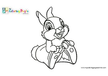 Online thumper coloring pages for kids by the learning apps tpt
