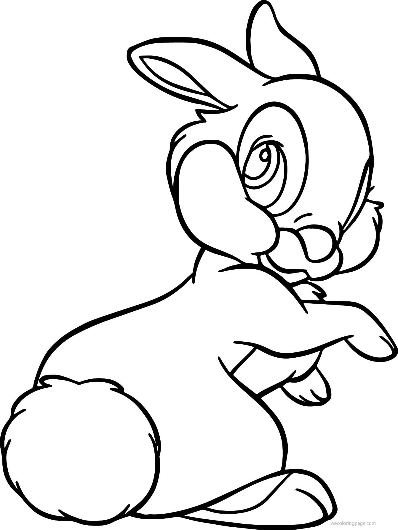 Awesome much disney bambi thumper bunny cartoon coloring page disney coloring pages cartoon coloring pages coloring pages
