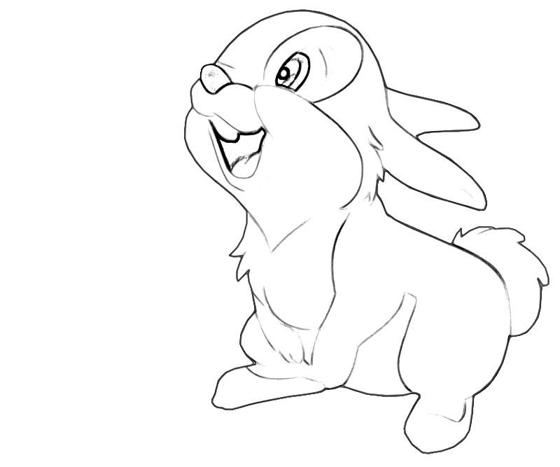 Thumper character lean printing